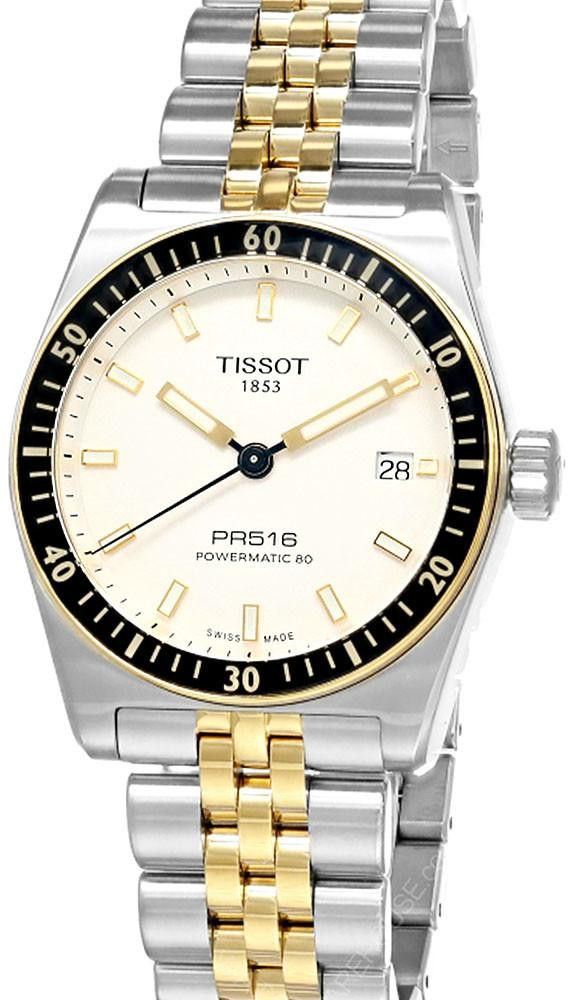 TISSOT T-Sport PR516 Powermatic 80 38MM Two-Tone Men's Watch T149.407.22.011.00 / T1494072201100