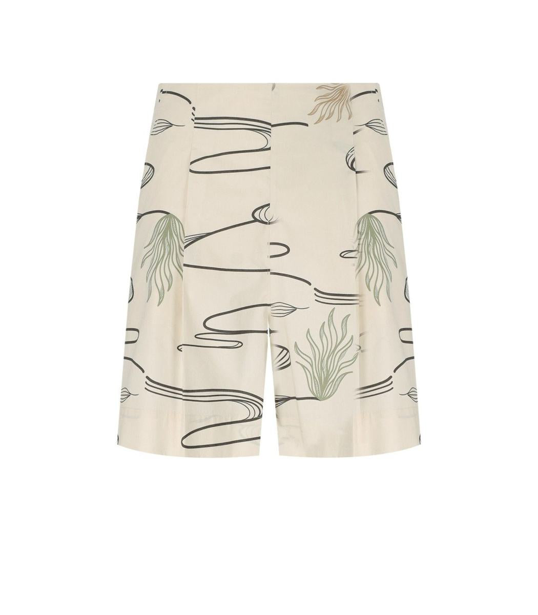 Max Mara Agito沙色百慕大短裤