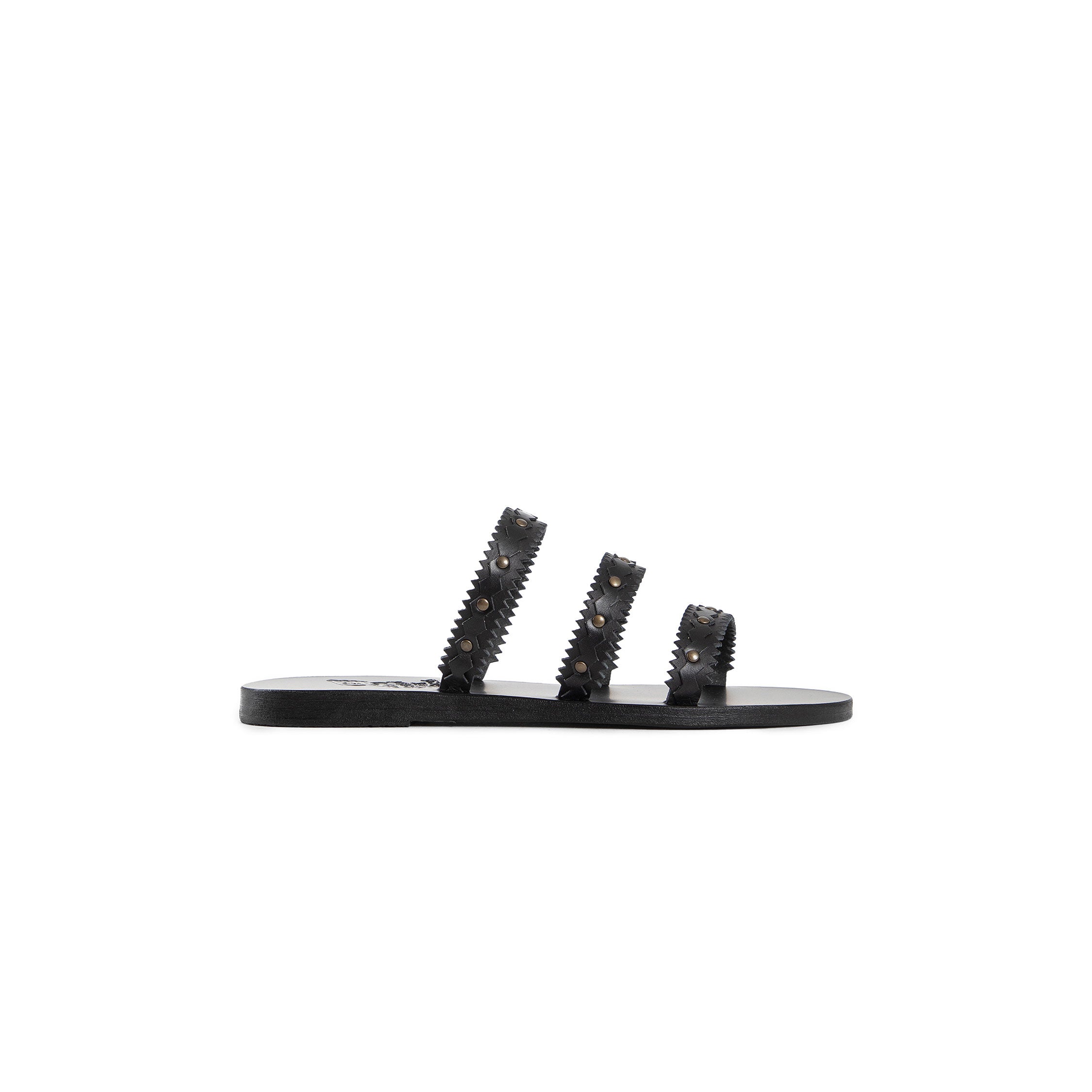 ANCIENT GREEK SANDALS WOMAN BLACK SANDALS & SLIDES