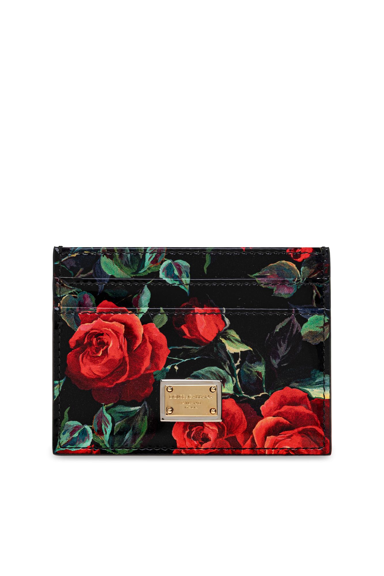 Dolce & Gabbana Card Holder With Floral Motif