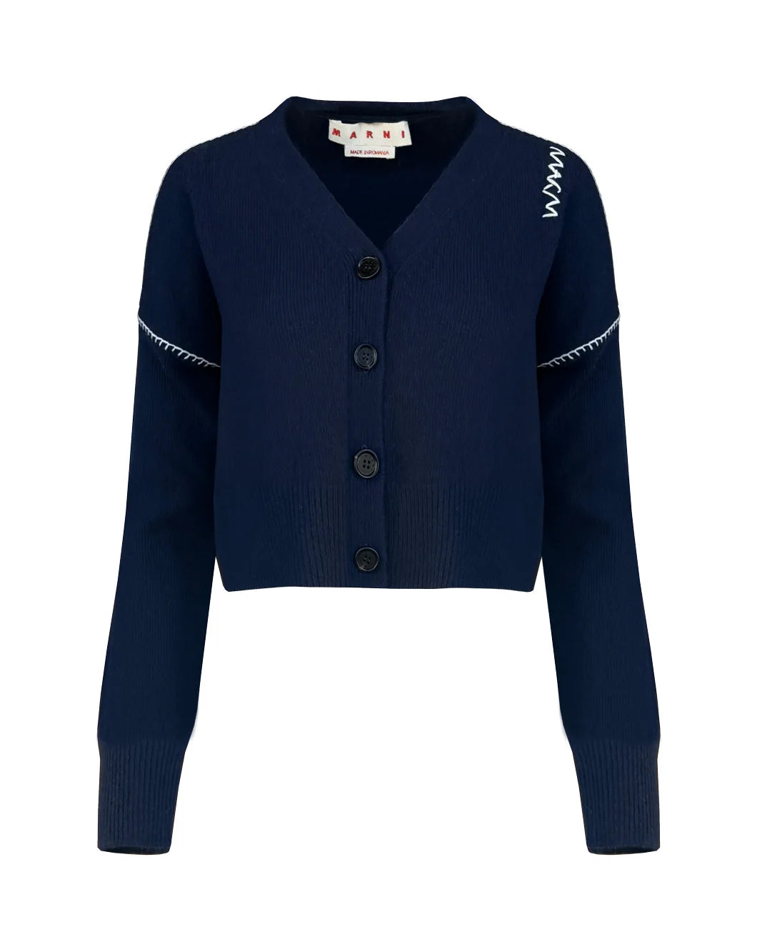 Long Sleeve Cardigan with Marni Mending