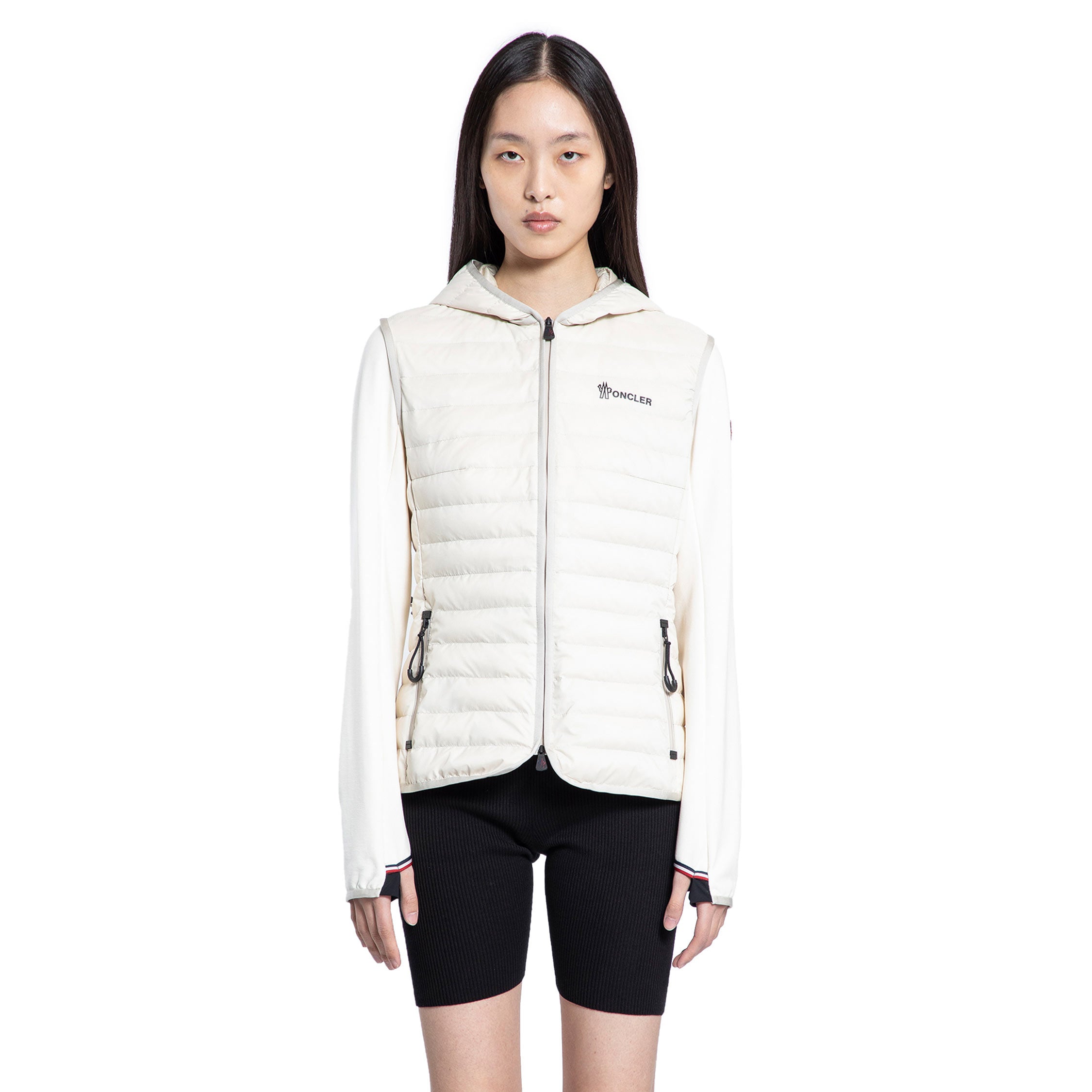 MONCLER GRENOBLE WOMAN OFF-WHITE JACKETS