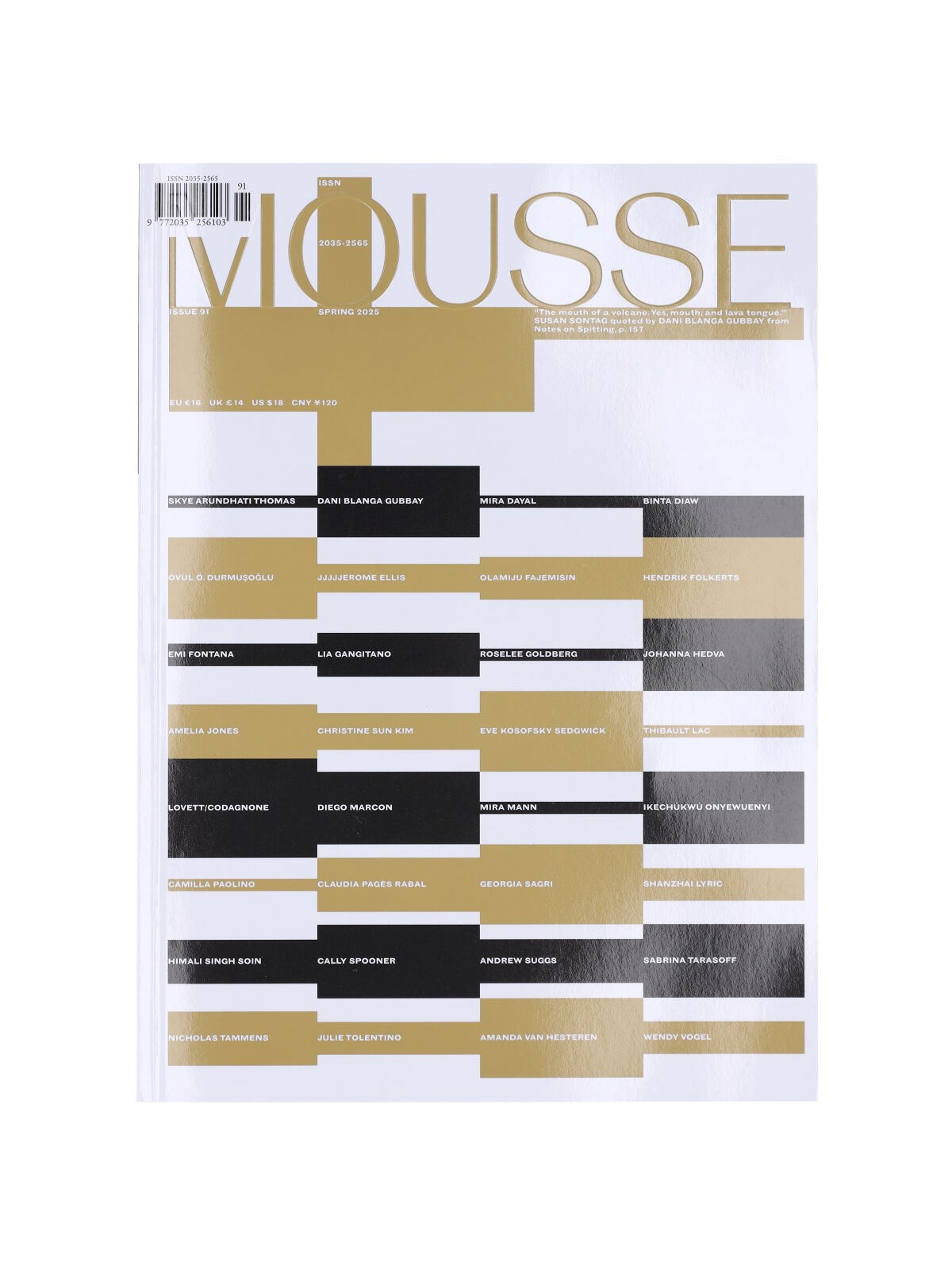 MAGAZINE Mousse Magazine Issue 91