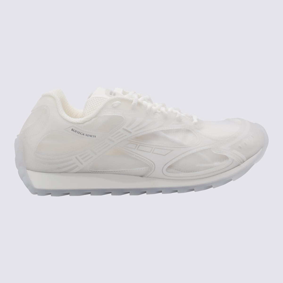 Bottega Veneta White Leather Sneakers