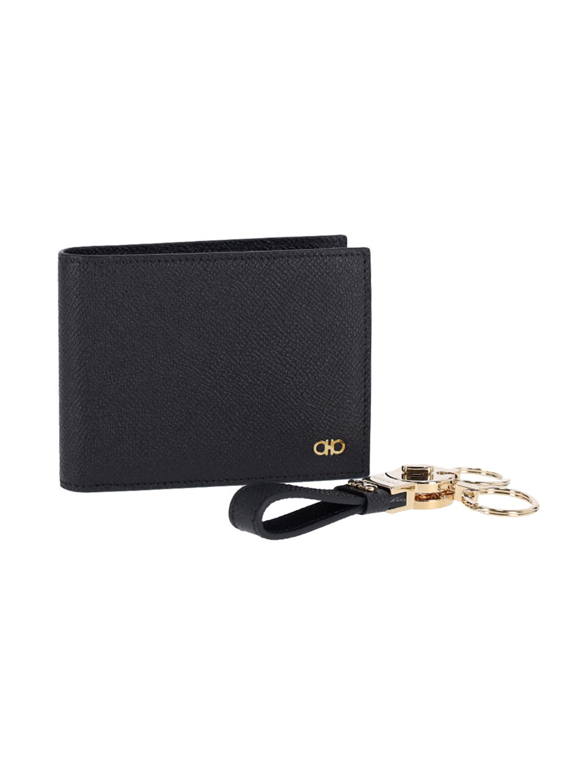 Ferragamo 'Gancini' Wallet And Keyring Set