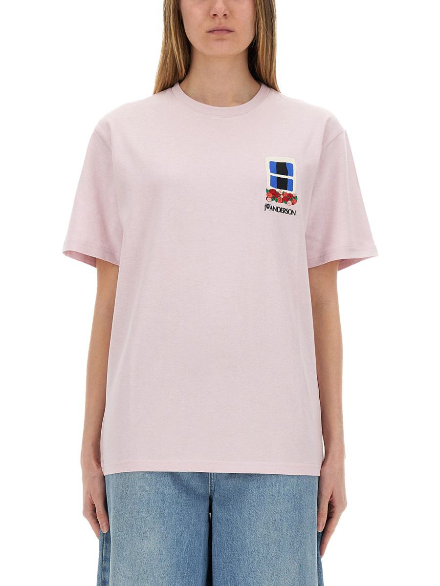 JW Anderson 窗刺绣T恤