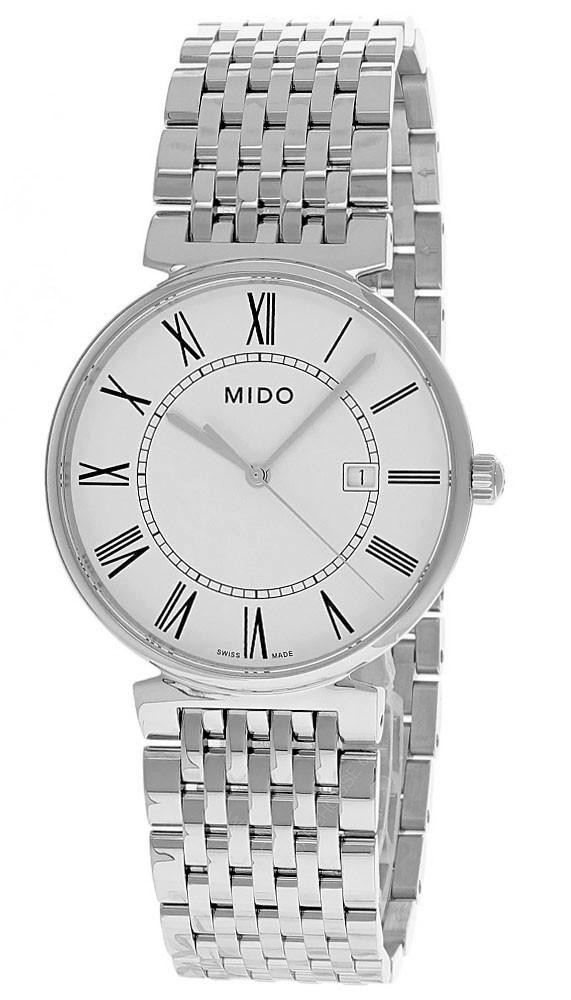MIDO Dorada 38MM Quartz SS White Dial Men's Watch M033.410.11.013.00 / M0334101101300