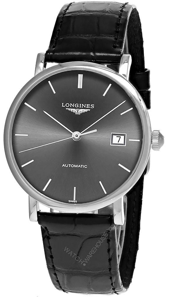 LONGINES Elegant Collection AUTO 37MM Grey Dial Men's Watch L4.810.4.72.2 / L48104722