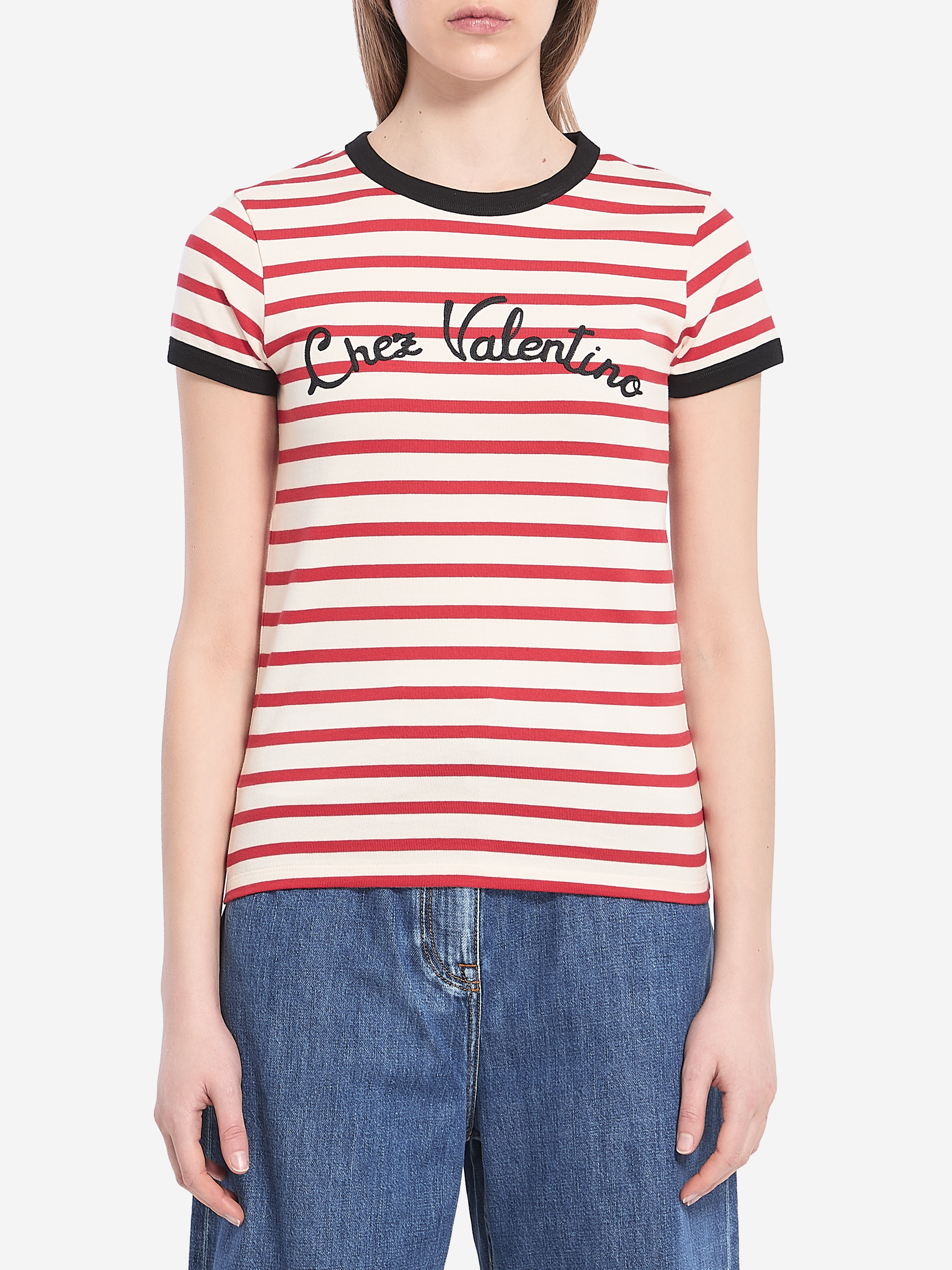 Striped Cotton Jersey tshirt
