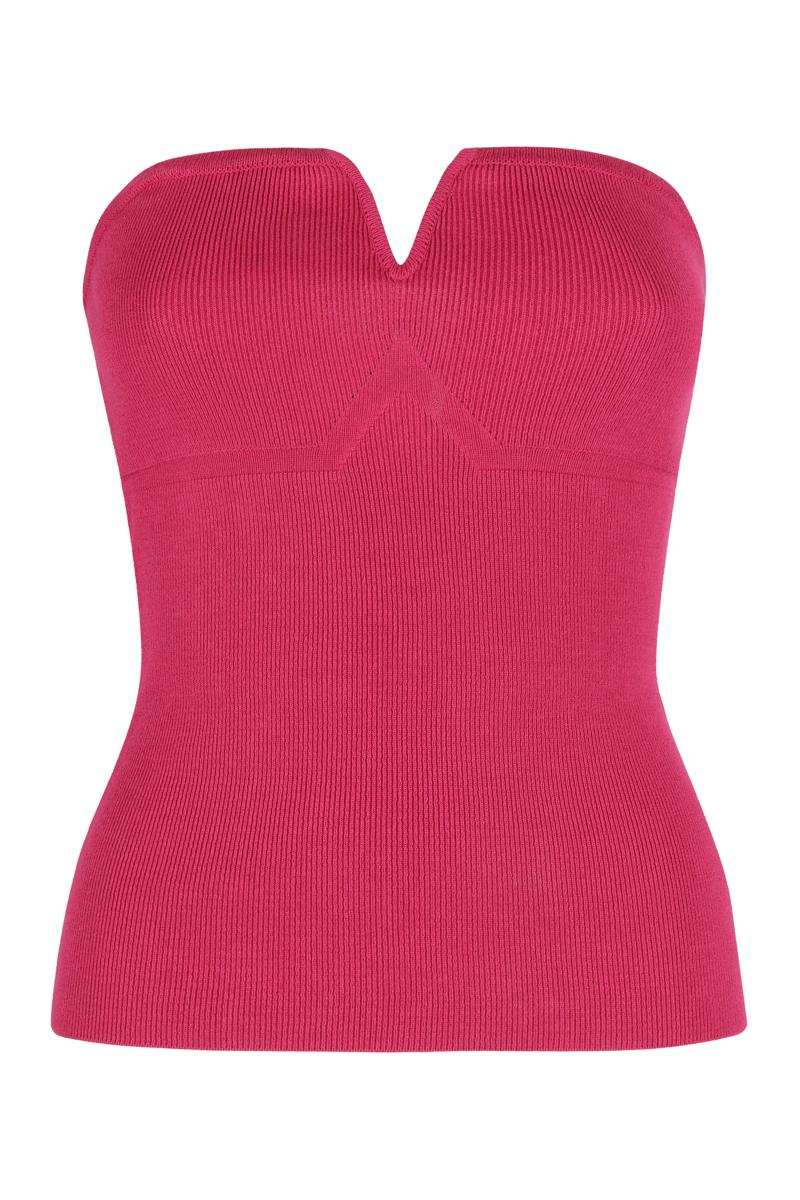 Federica Tosi Knitted Viscosa-Blend Top