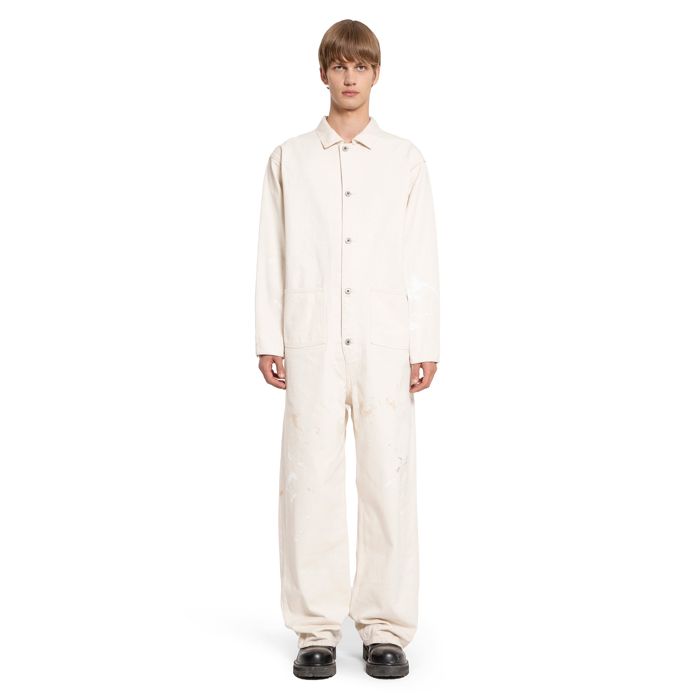 TAIGA TAKAHASHI MAN OFF-WHITE JUMPSUITS