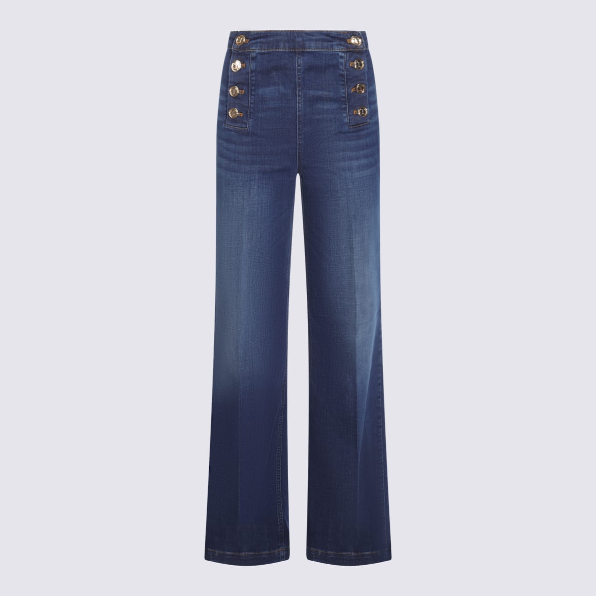 TwinSet Blue Cotton Denim Jeans