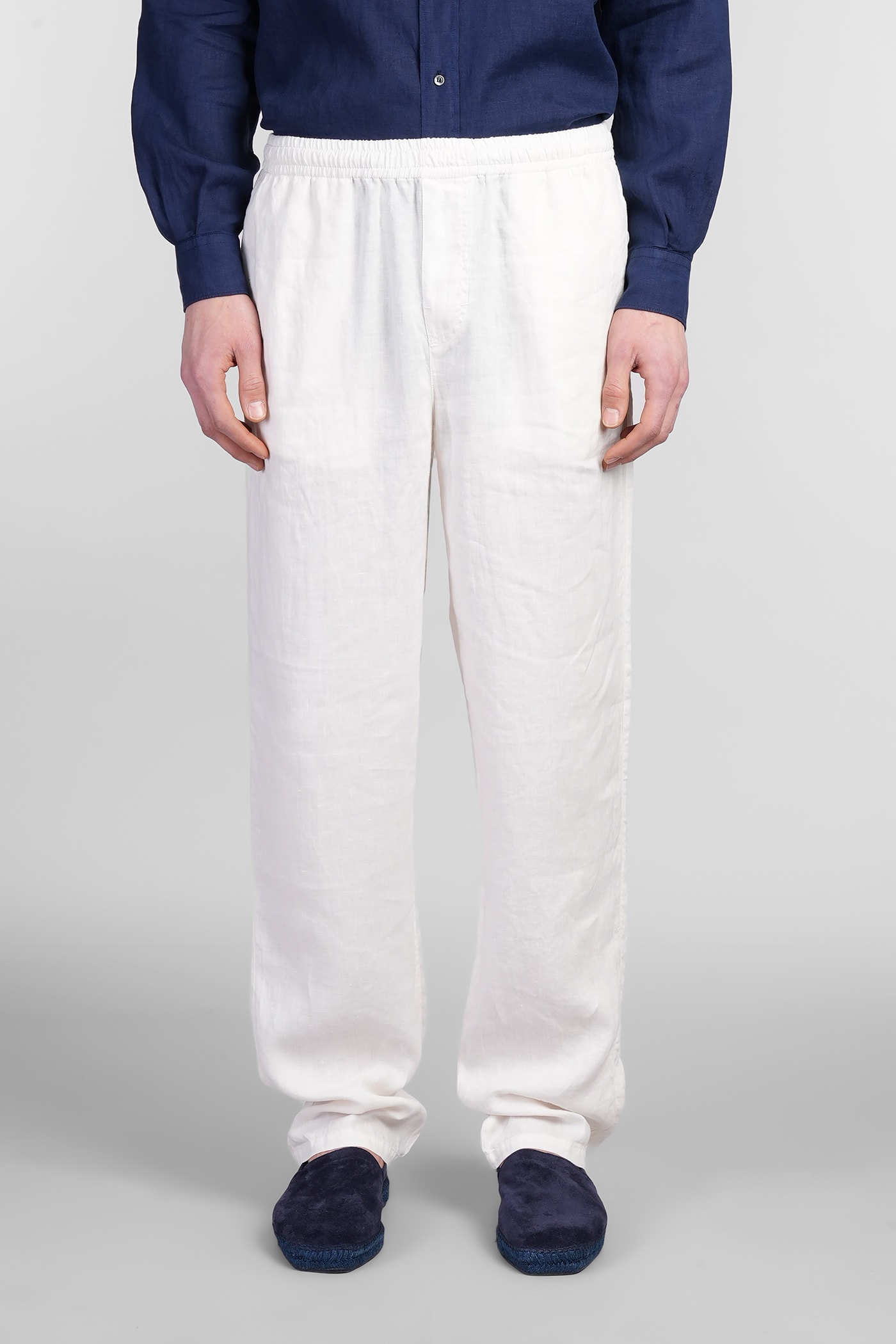Aspesi Ventura Pants In Beige Linen