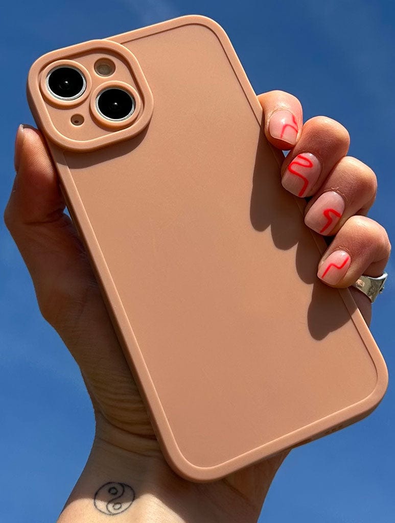 Peach Silicone i Phone Case, i Phone 13 Pro Max Case