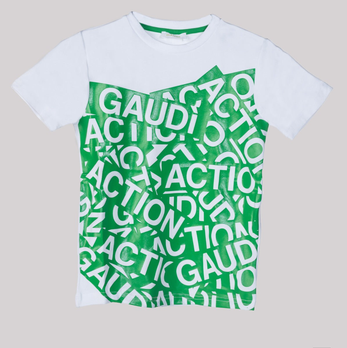 GAUDI ' KIDS T恤con Stampa徽标Verde
