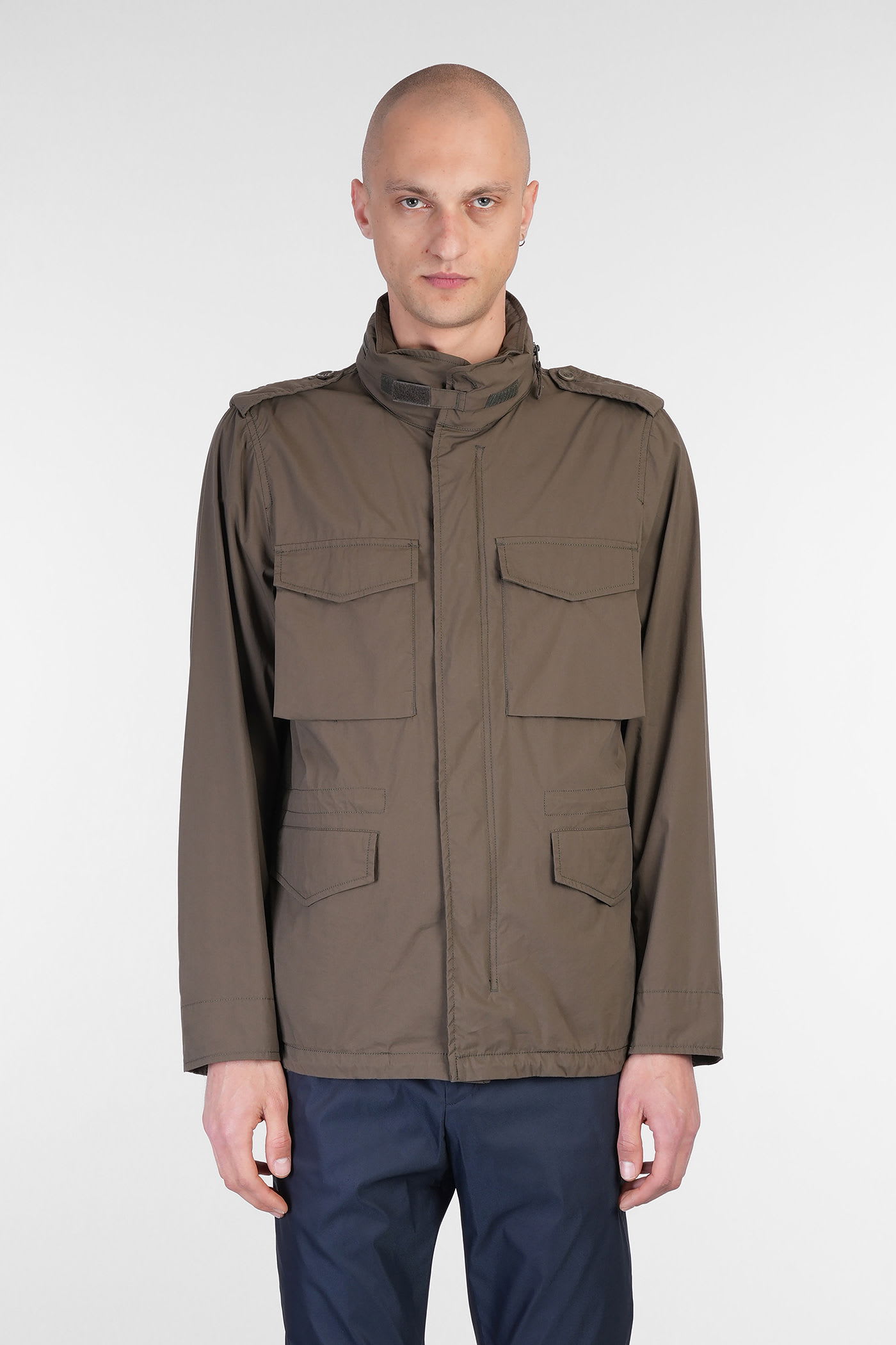 Aspesi Casual Jacket In Green Cotton