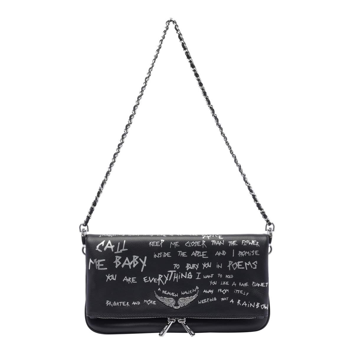 Zadig & Voltaire Rock Graffiti Crossbody Bag