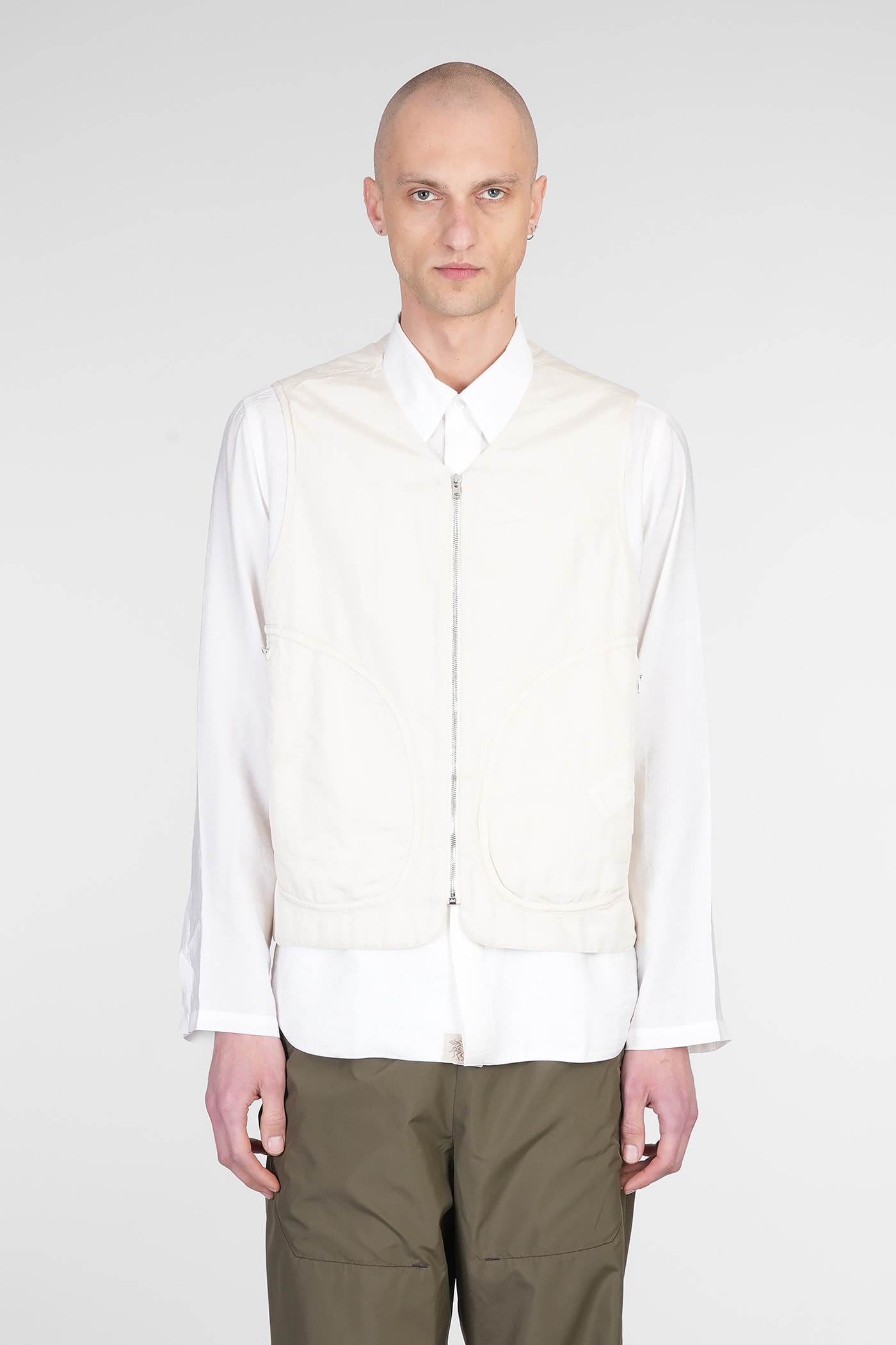 Ranra Mill Vest In Beige Viscose