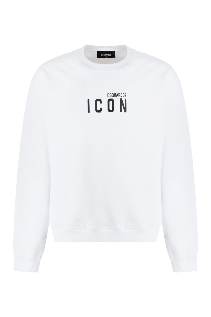 DSQUARED2 Cotton Crew-Neck Sweatshirt With Logo