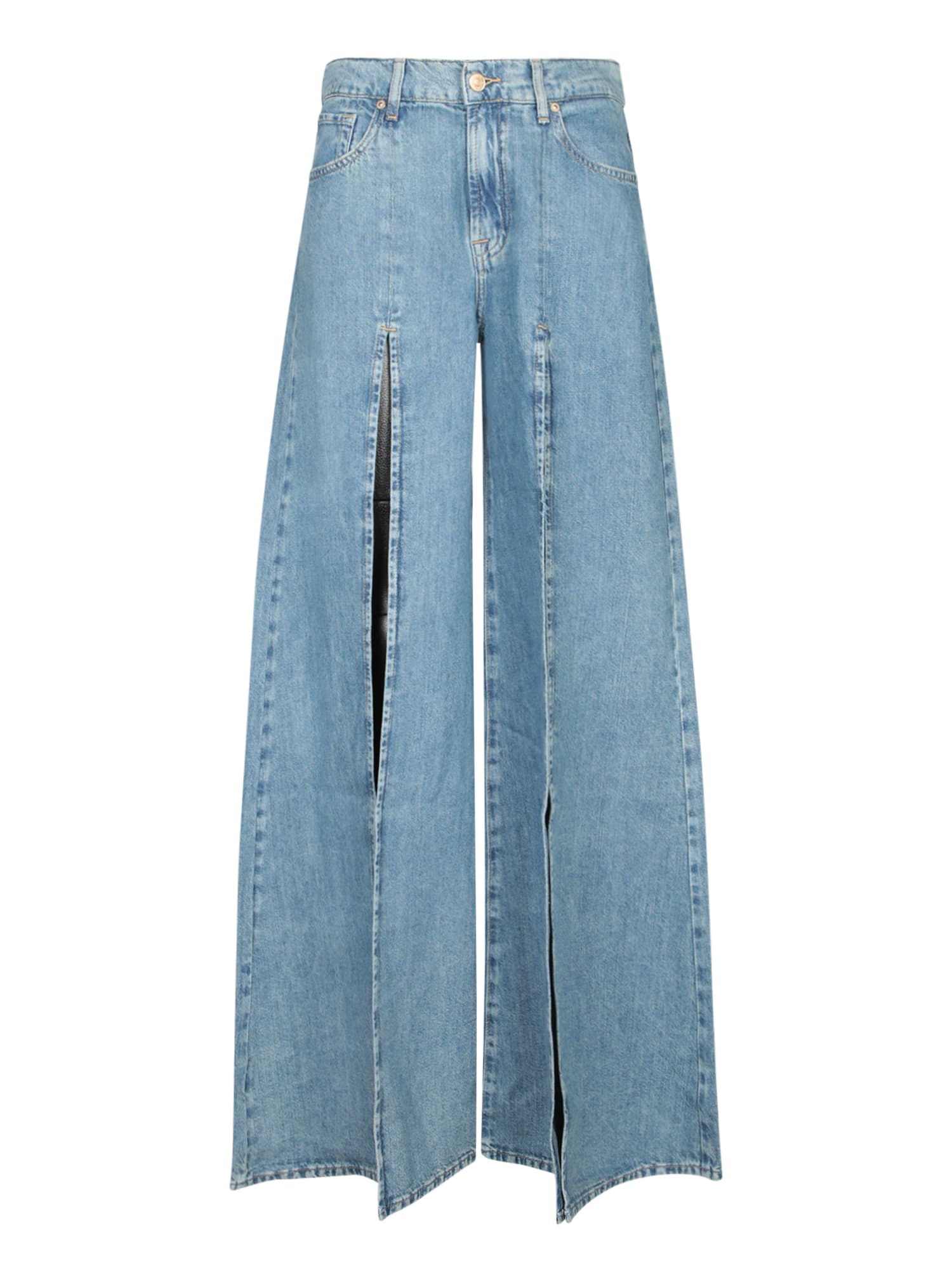 7 For All Mankind Willow Slit Sky Blue Jeans
