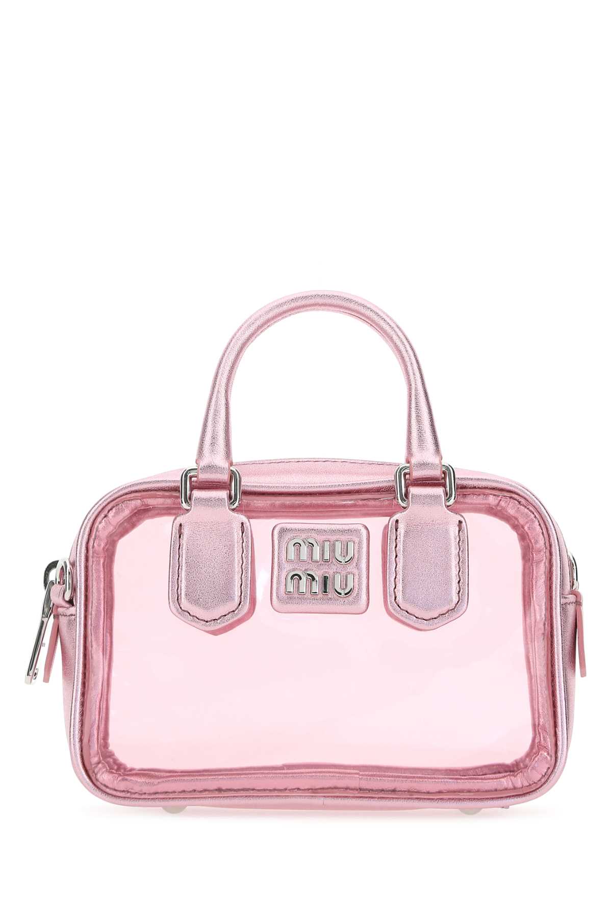 Miu Miu Pink Leather And Pvc Mini Handbag