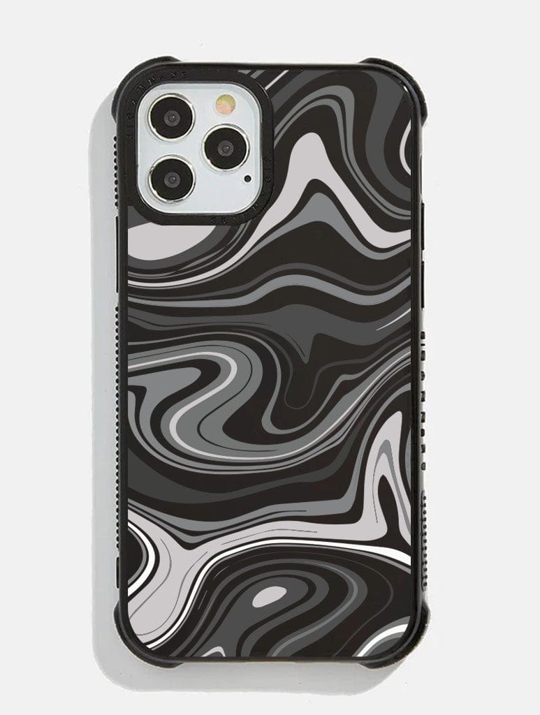 Grey Swirl Shock i Phone Case, i Phone 15 Pro Max Case