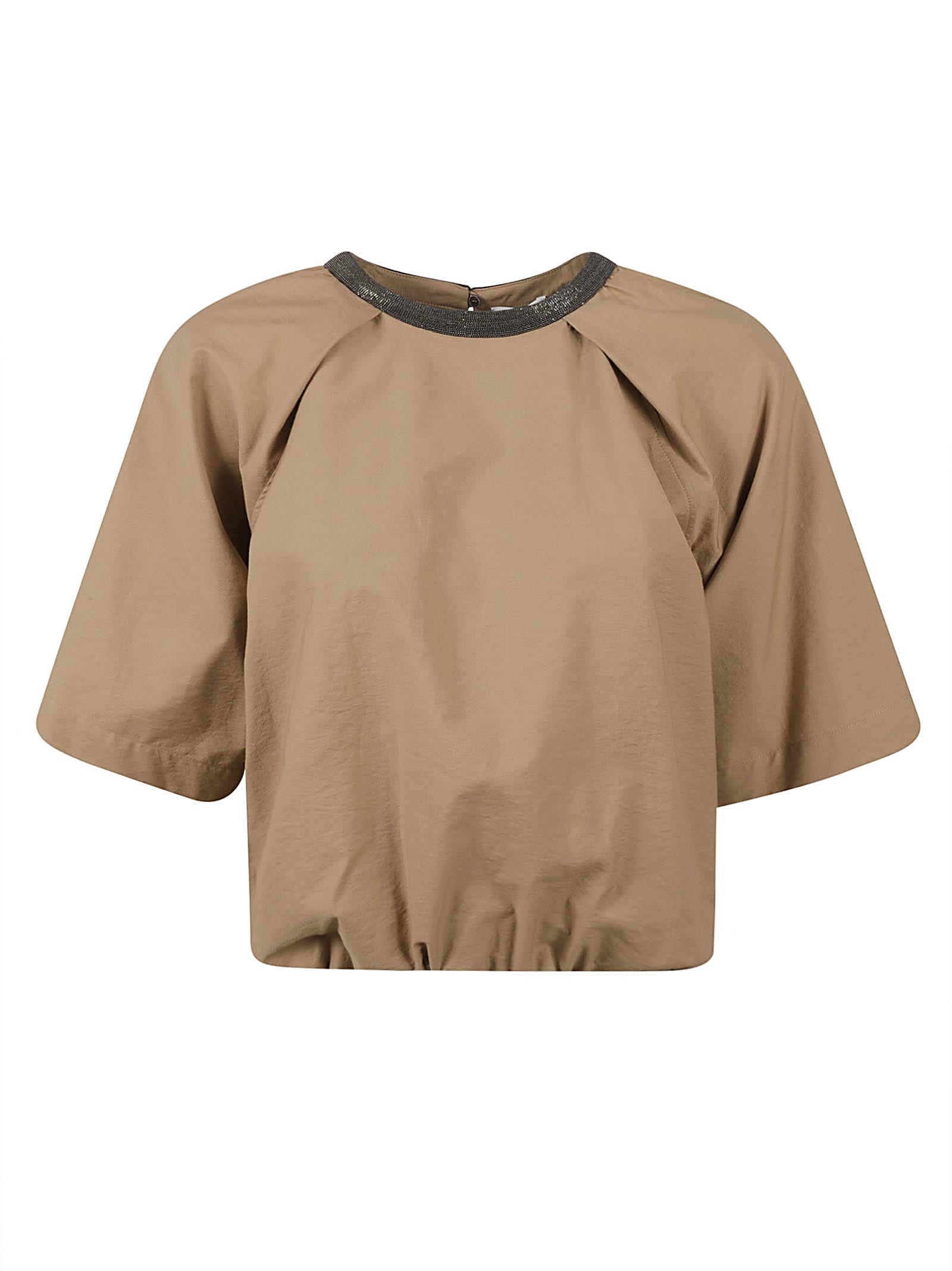 Brunello Cucinelli 立领宽袖短款上衣