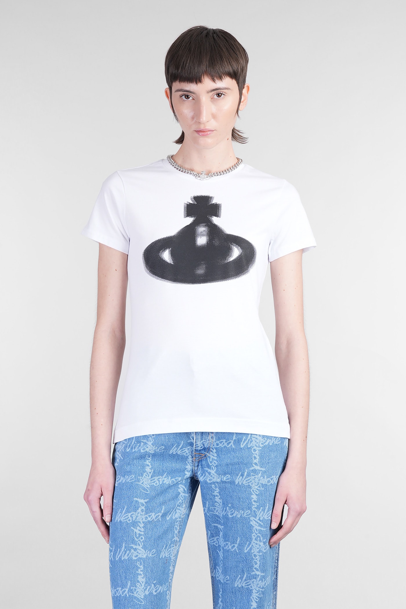 Vivienne Westwood Peru T-shirt In White Cotton