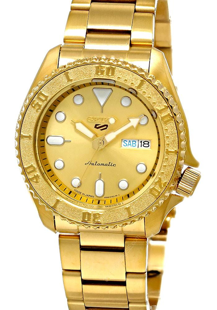 SEIKO 5 Sports Gold Automatic 42.5MM Men's Watch SRPE74
