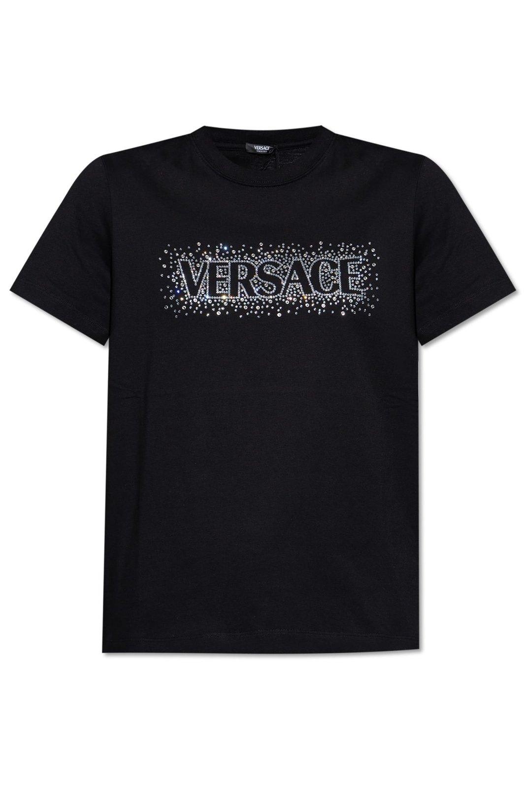 Versace Logo-embellished Crewneck T-shirt