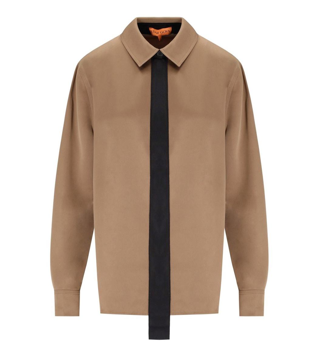 Stine Goya Beige Satin Shirt