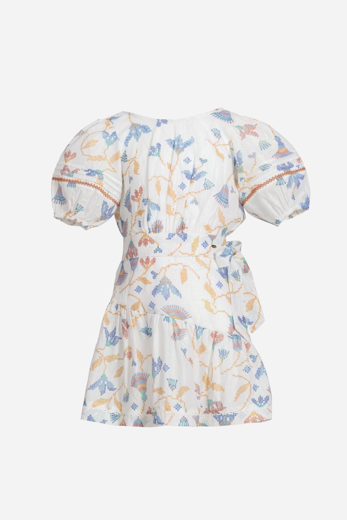 Mini Dress Chantal for girls - Blue Ylang Ylang