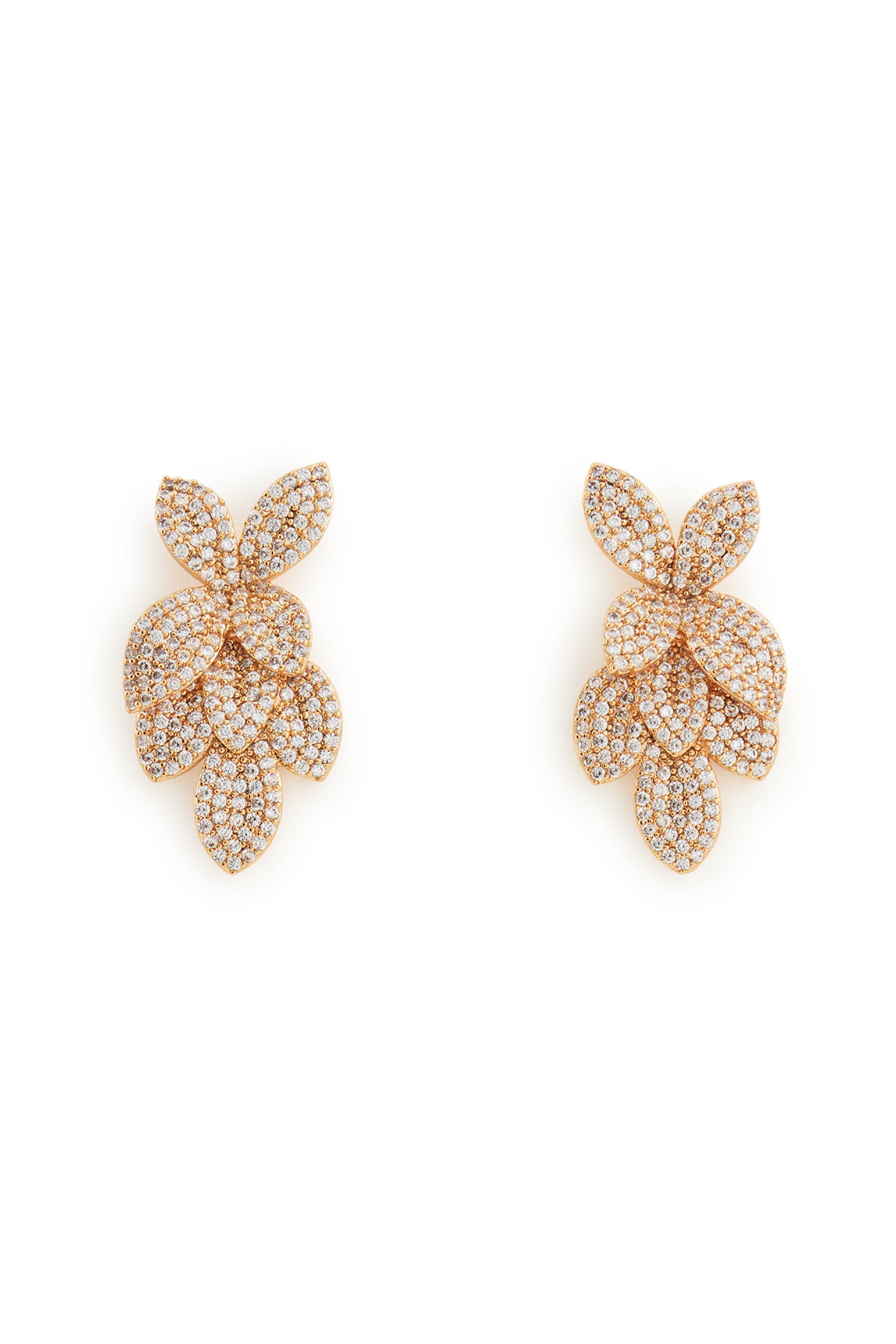 MELUSina BIJOUX Orecchini Fiori Oro