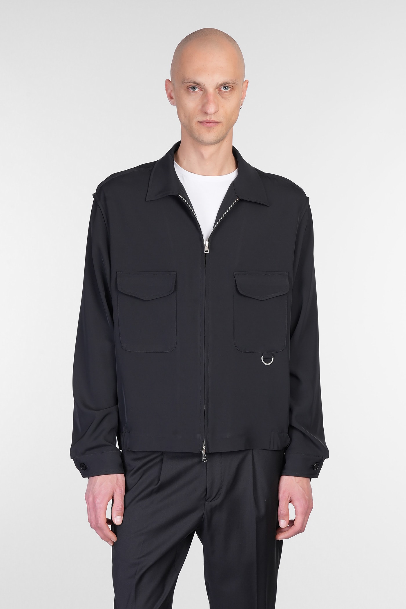 Low Brand Casual Jacket In Black Polyester
