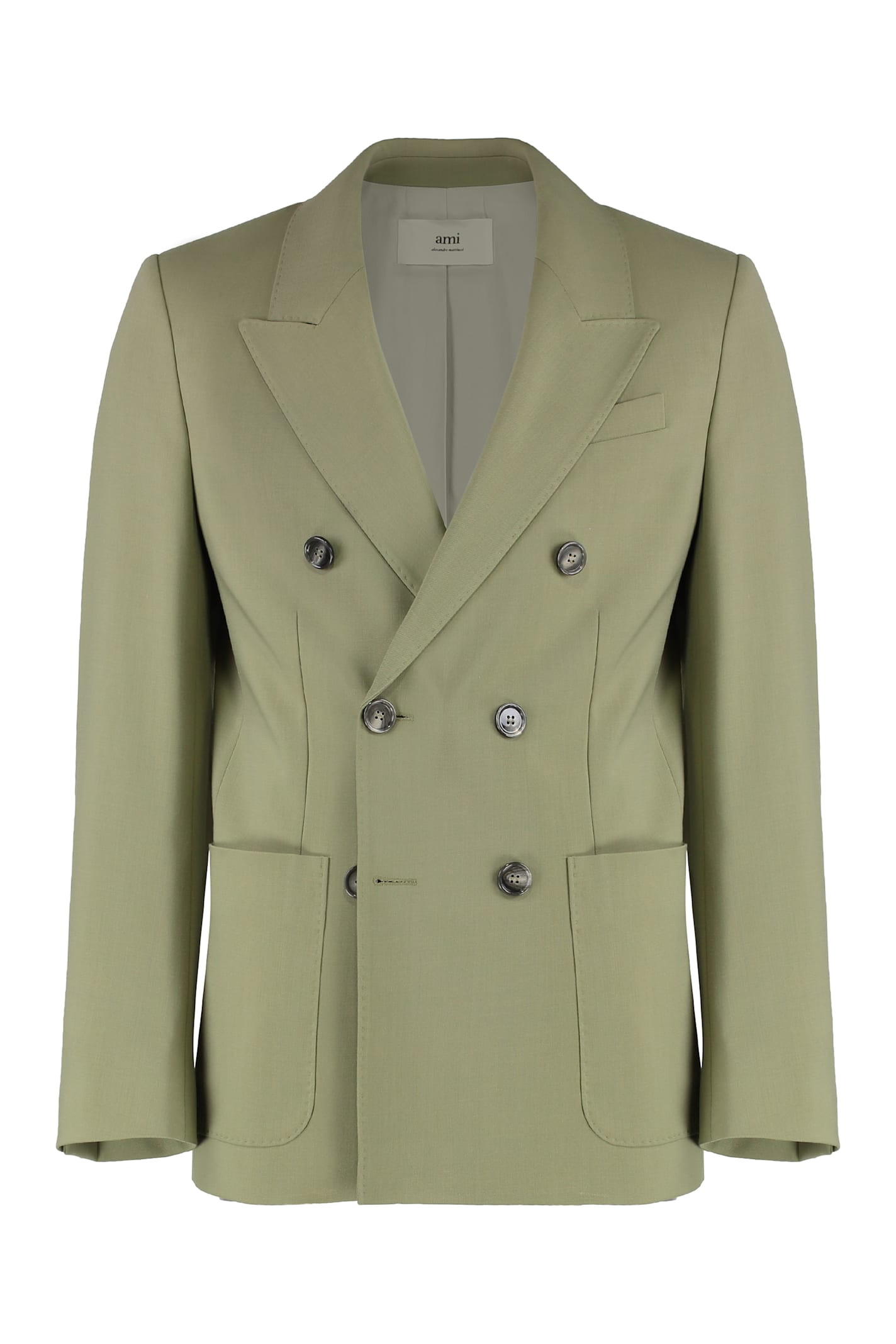 Ami Alexandre Mattiussi Double-breasted Wool Blend Blazer