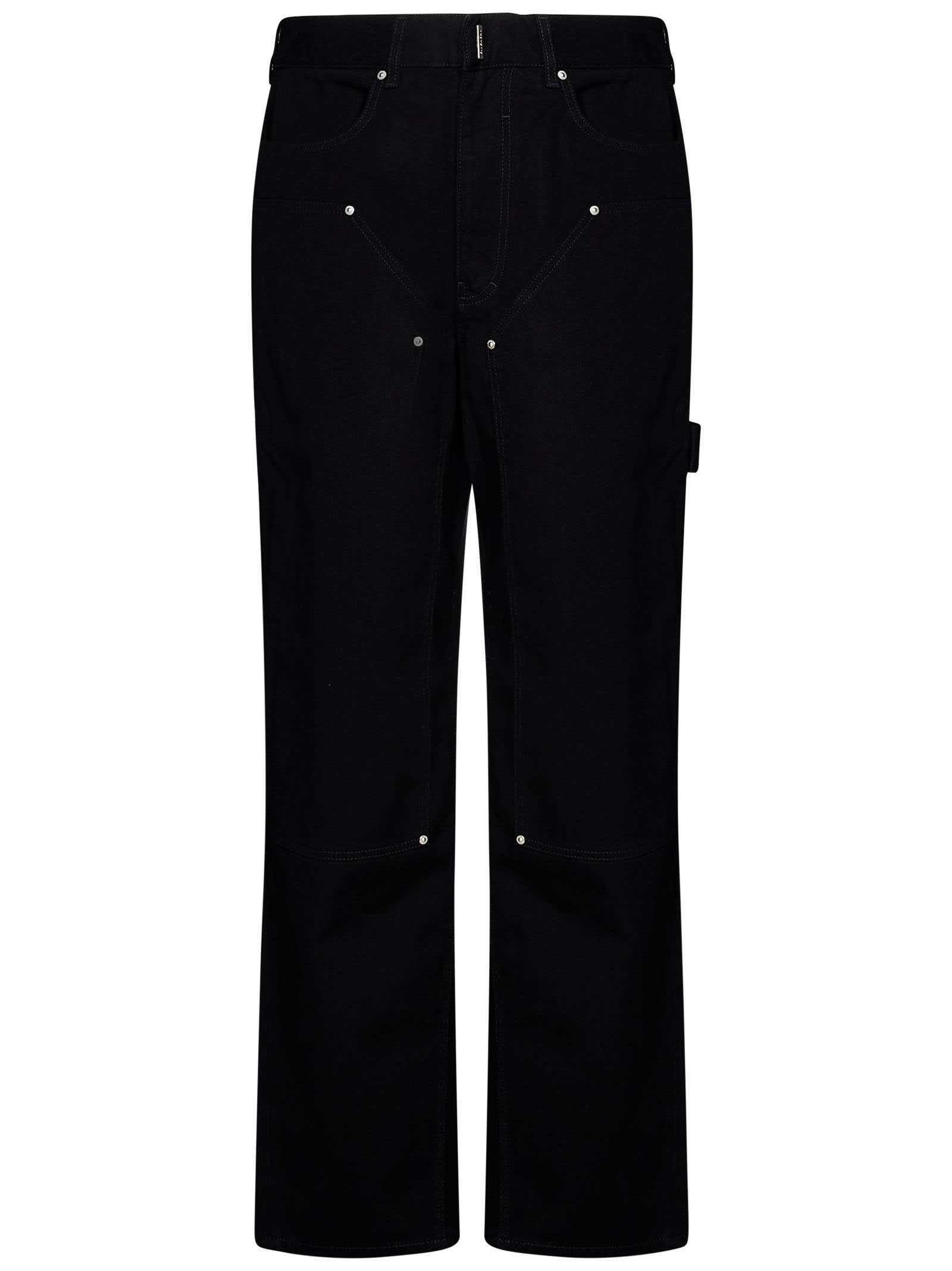 Givenchy 黑色棉质工装牛仔裤