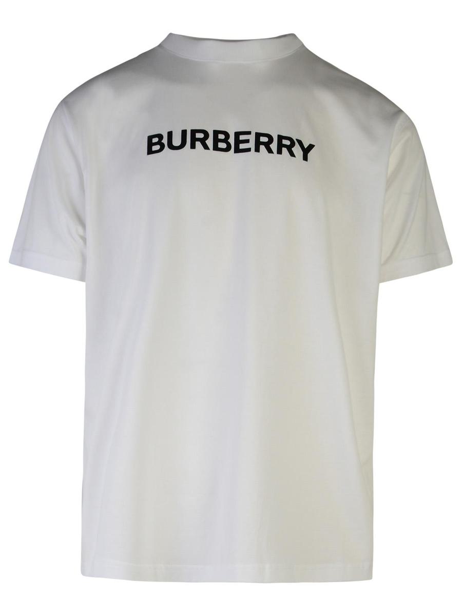 Burberry 'Harriston' White Cotton T-Shirt