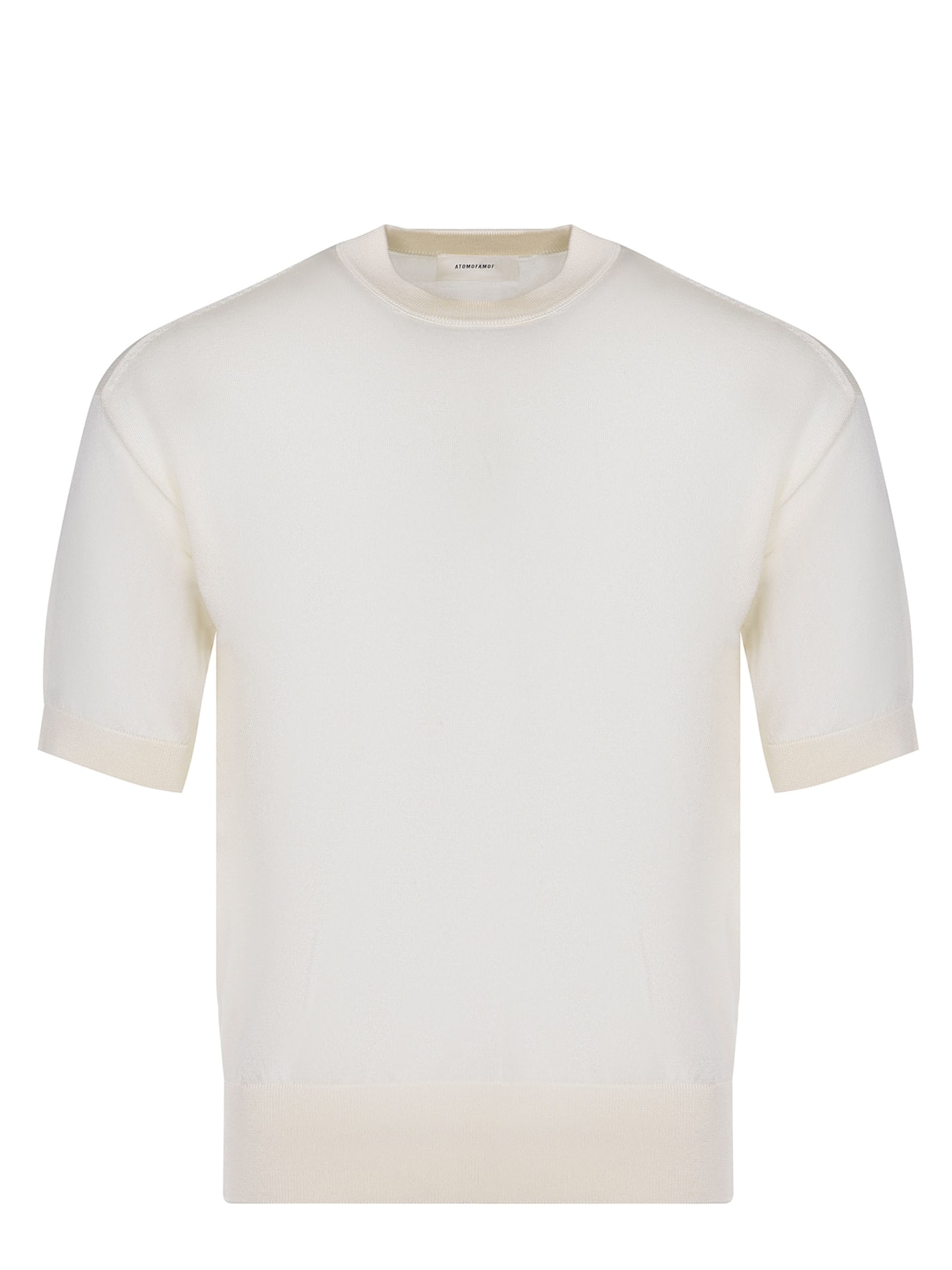 Atomo Factory T-shirt Made Of Ivory Cotton.