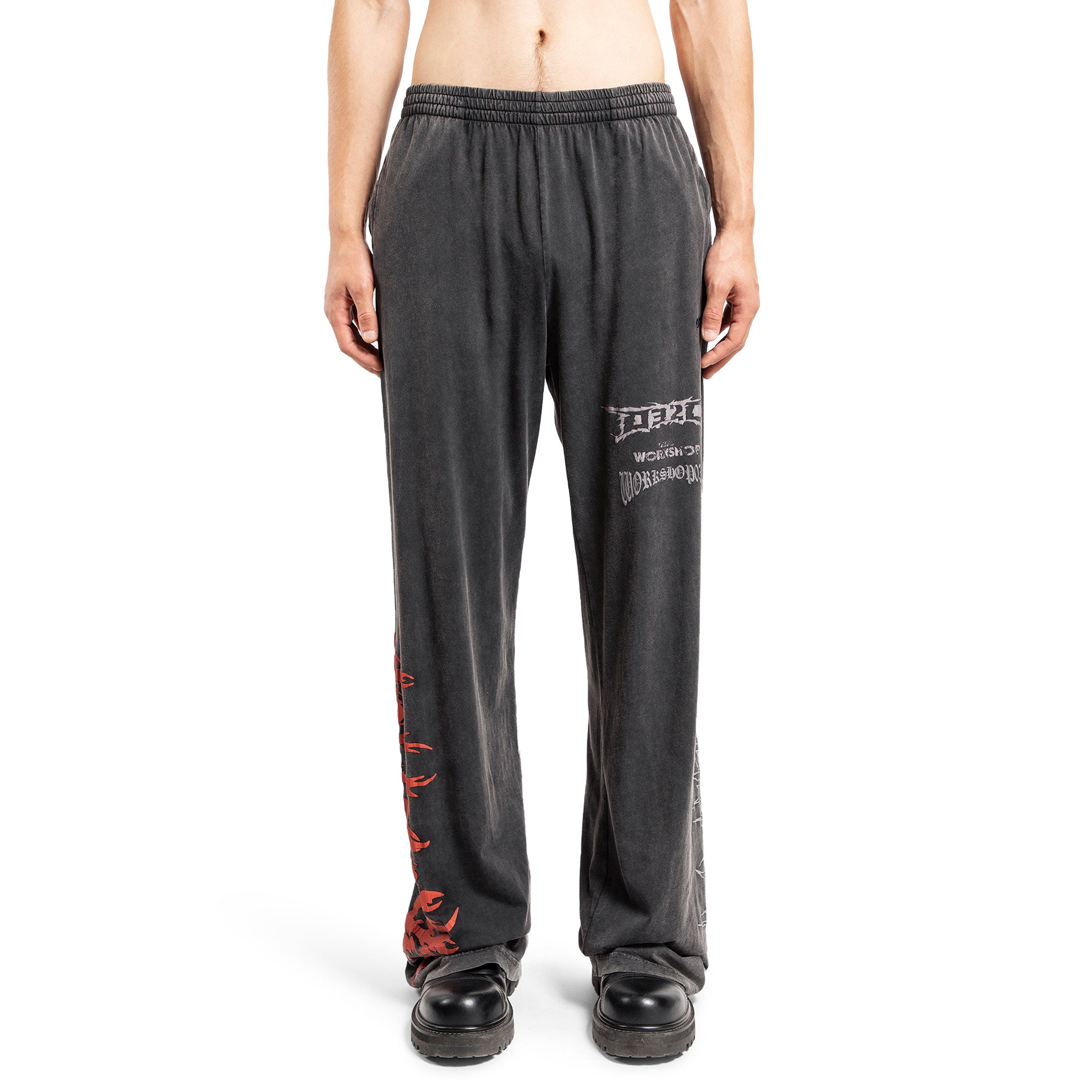 032C MAN BLACK TROUSERS