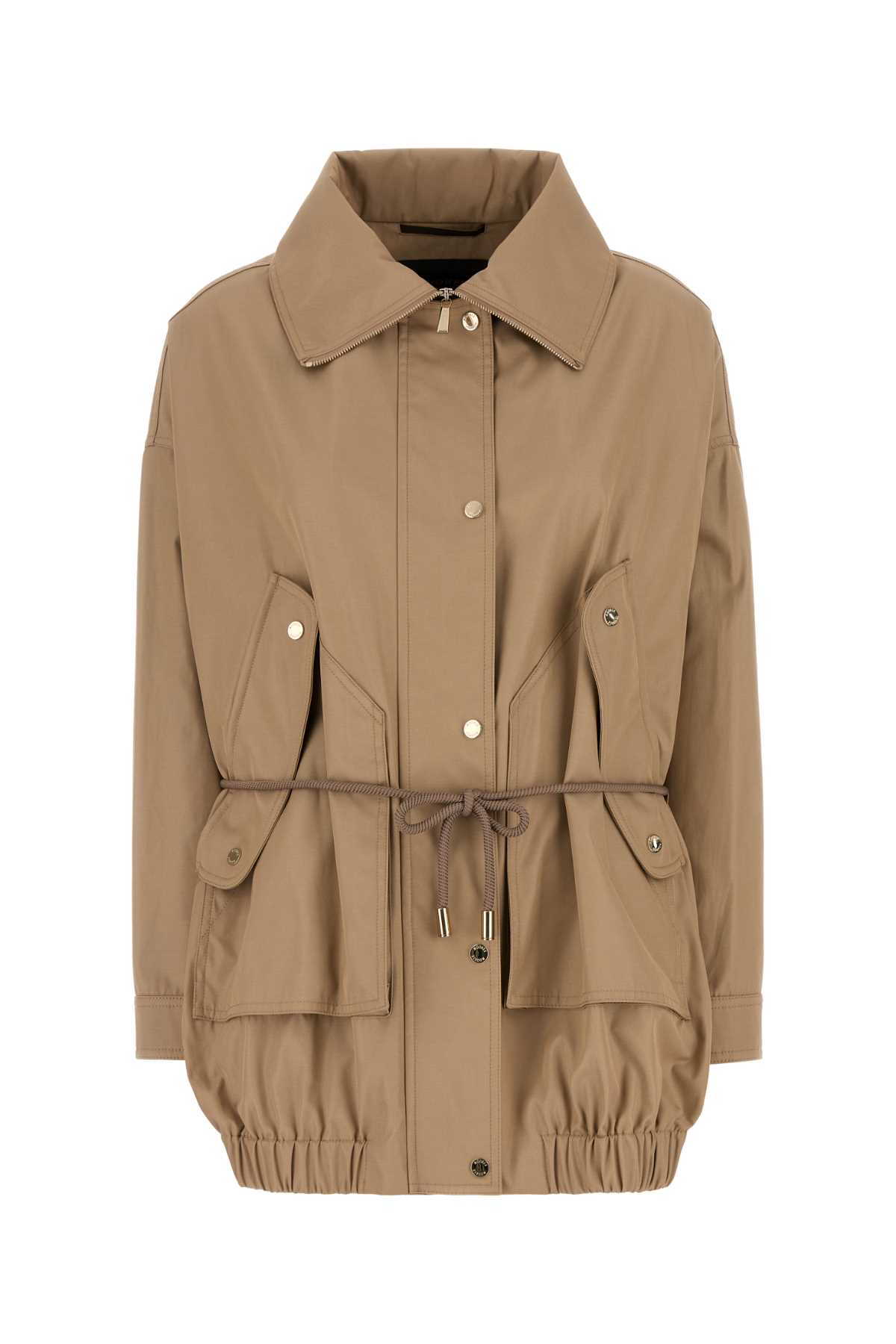 Moorer Camel Polyester Blend Olinda Parka