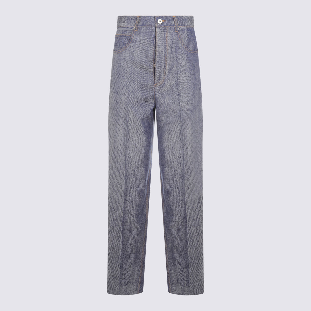 Bottega Veneta蓝白羊毛牛仔裤