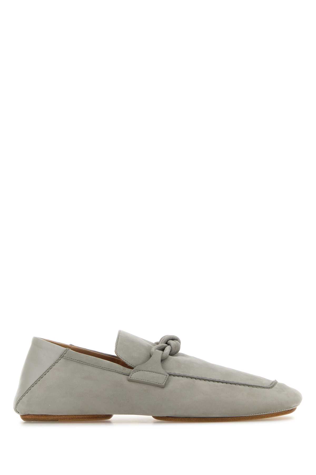 Bottega Veneta 灰色麂皮爸爸乐福鞋