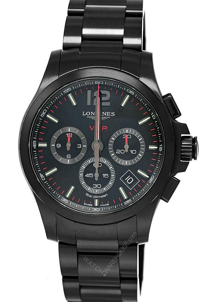 LONGINES Conquest V.H.P 42MM Black PVD Men's Watch L3.717.2.56.6 / L37172566