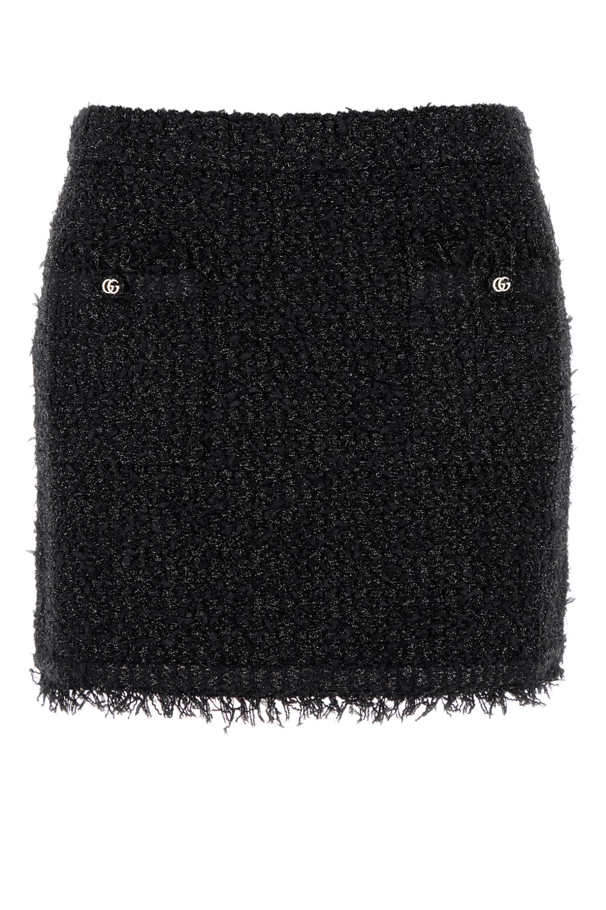 Gucci Black Viscose Blend Mini Skirt
