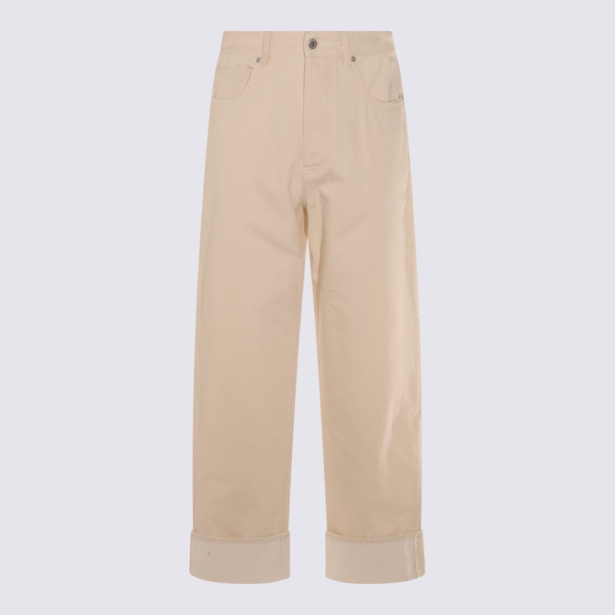 Bottega Veneta Beige Cotton Denim Jeans