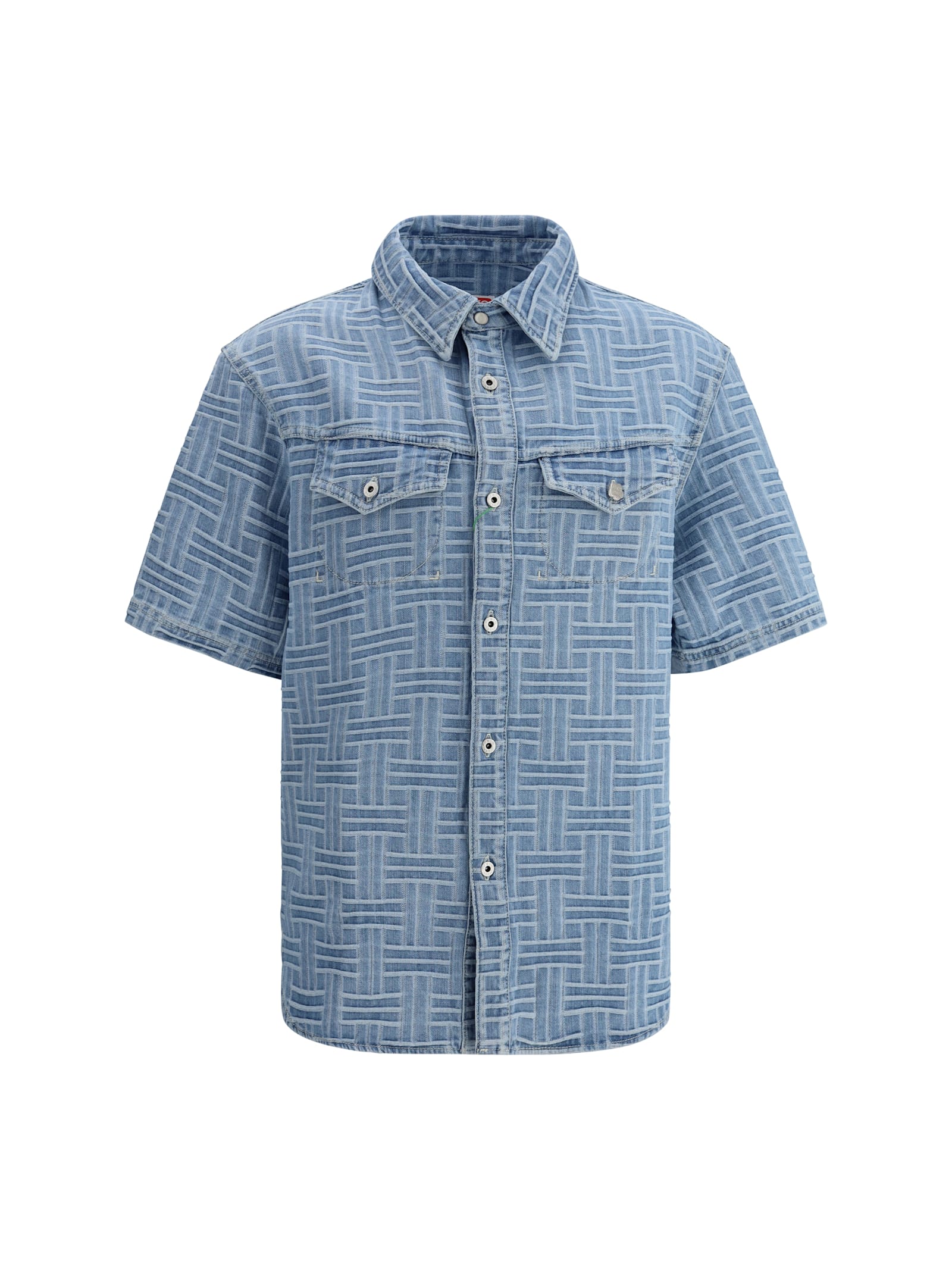 Kenzo Embroidered Denim Shirt