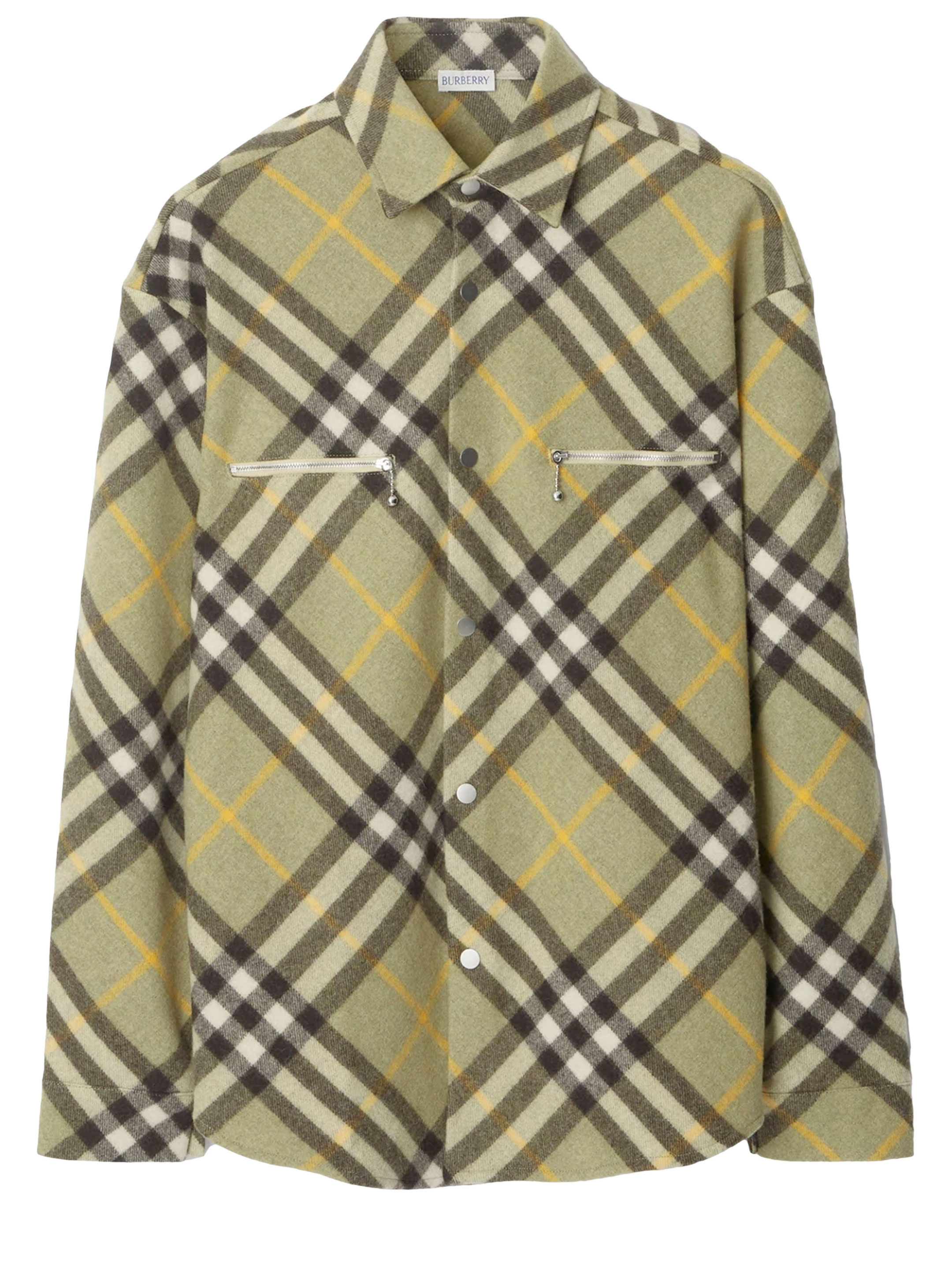 Check wool shirt
