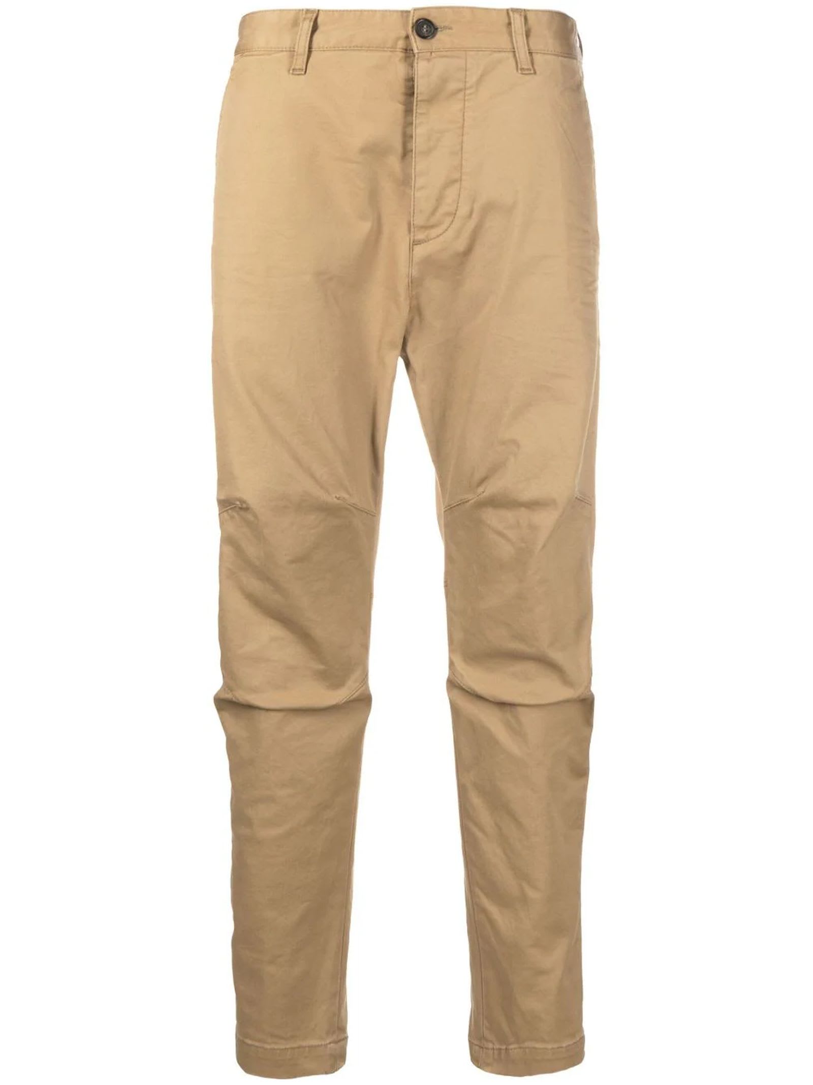 Dsquared2 Beige Cotton Trousers