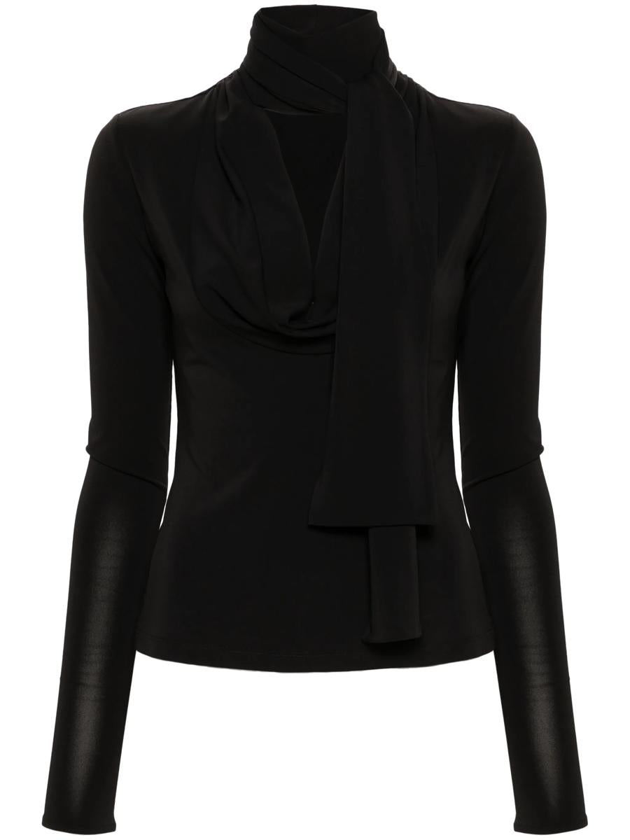 Blumarine Jersey Crepe Blouse Clothing