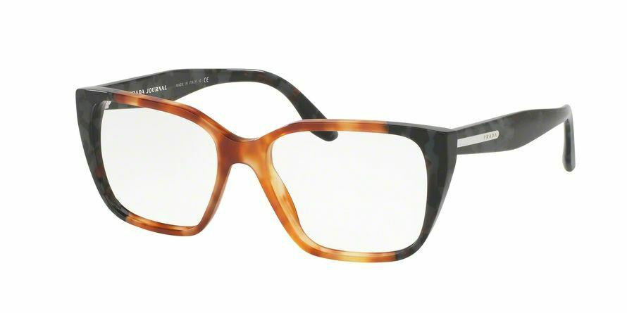 Prada Square Light Havana U6L1O1 Plastic Frame Women's Eyewear 0PR 08TV
